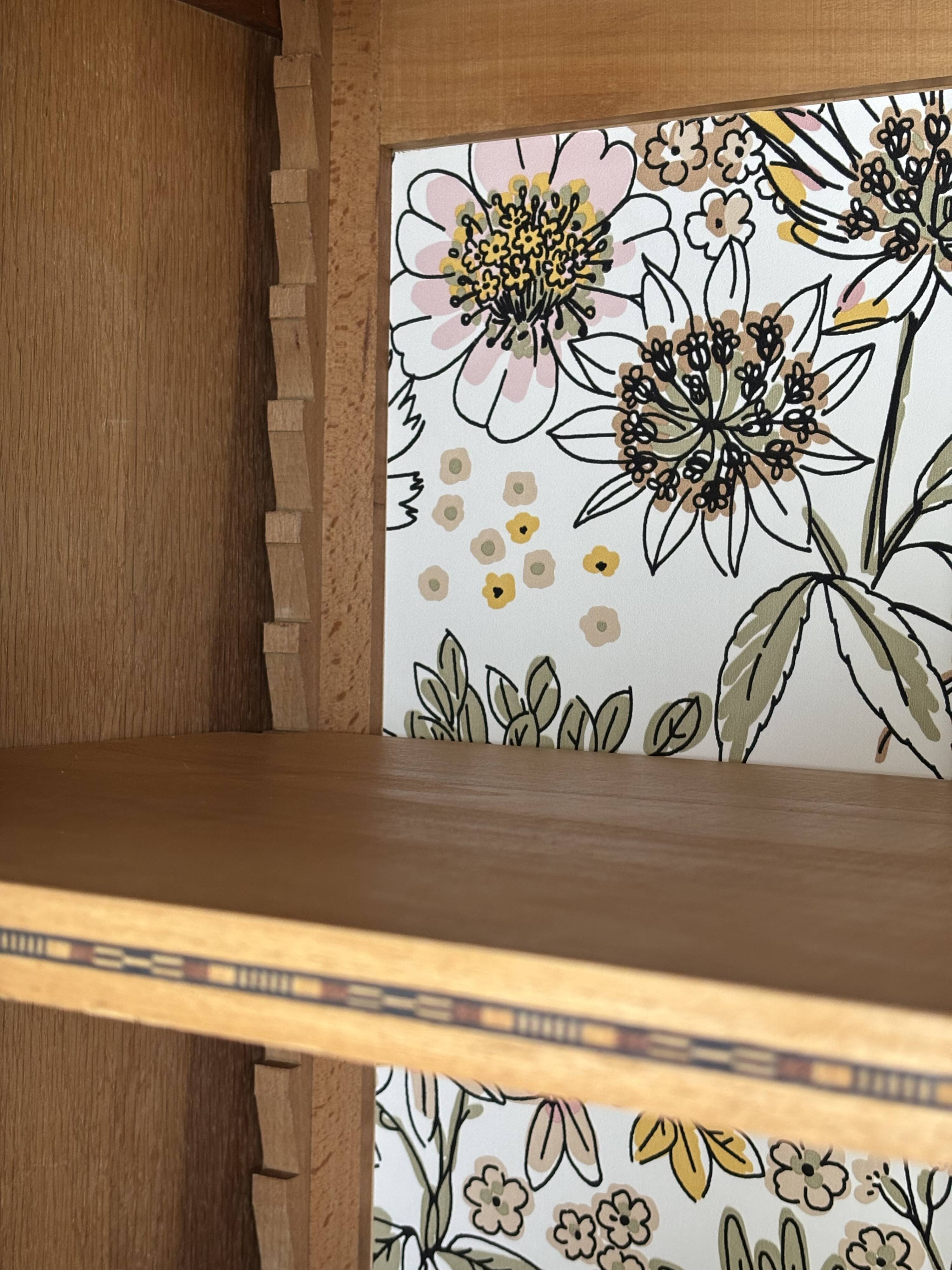 Showcase, Art Deco style bookshelf restored