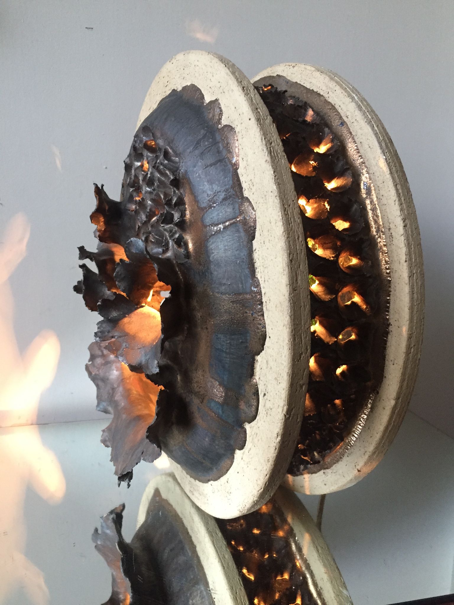 Ceramic wall lamp by Githa Heske