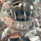 19th century moulded crystal candlestick