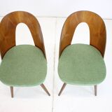 1960s Antonin Suman Set of Two Dining Chairs, Czechoslovakia