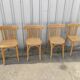 4 bistro chairs  blond wood