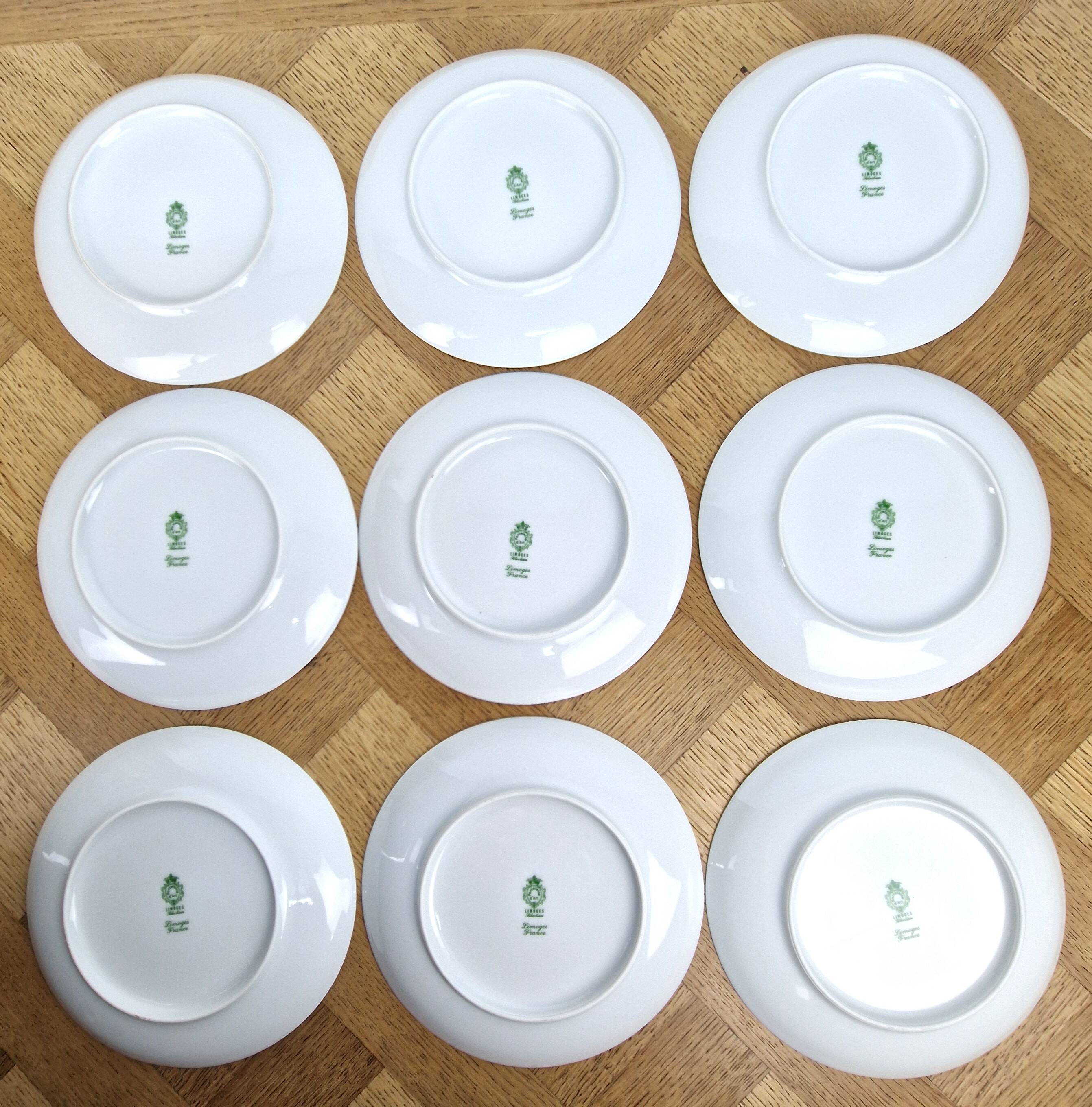 Limoges porcelain dessert service