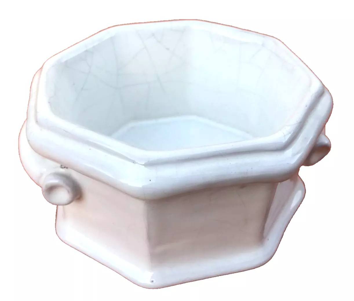 Glazed ceramic planter by Christophe de Mons, a ceramist