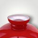 Vintage red and white opaline pendant globe