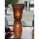 Contremporary" Rostrato" Fumè Murano Glass Table Lamp