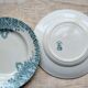 Set of 3 iron earth flat plates "Colombier" model