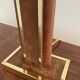 Vintage lamp in leather and gold metal
