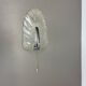 Large Wall Light from Murano Ice Glass, 29cm, Sölken Leuchten Germany, 1970