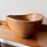 Vintage Wooden Teak Fruit Bowl