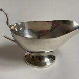 Silver metal sauce boat