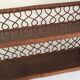 Wall shelf in wood, cannage and rattan from the 60s