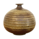Round stoneware vase signed Durrenberger