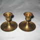 Lot de 2 paires bougeoirs  en laiton
