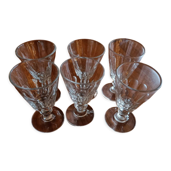 6 verres vintage