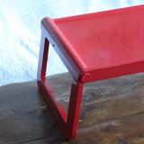 Folding tray Guzzini red – design Luigi Massoni – Italy, 1970s