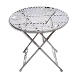 Folding garden table, wrought iron