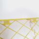 Miroir de barbier mural rectangle contour plastique jaune - 1970 29x38cm