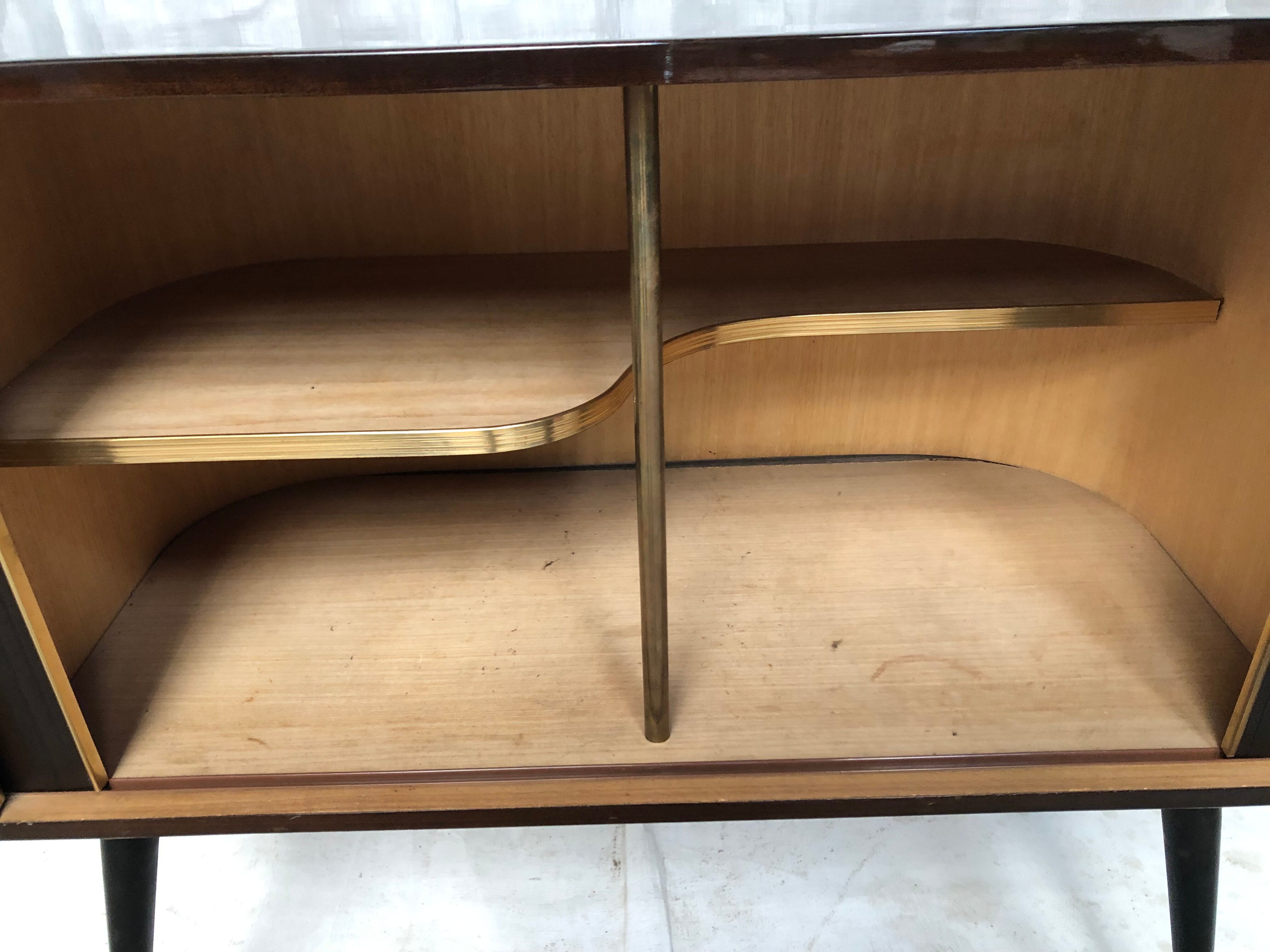 Storage cabinet bar on wheels vintage 50s /60s