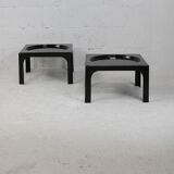 Paire de table basses space age en fibre de verre, circa 1970