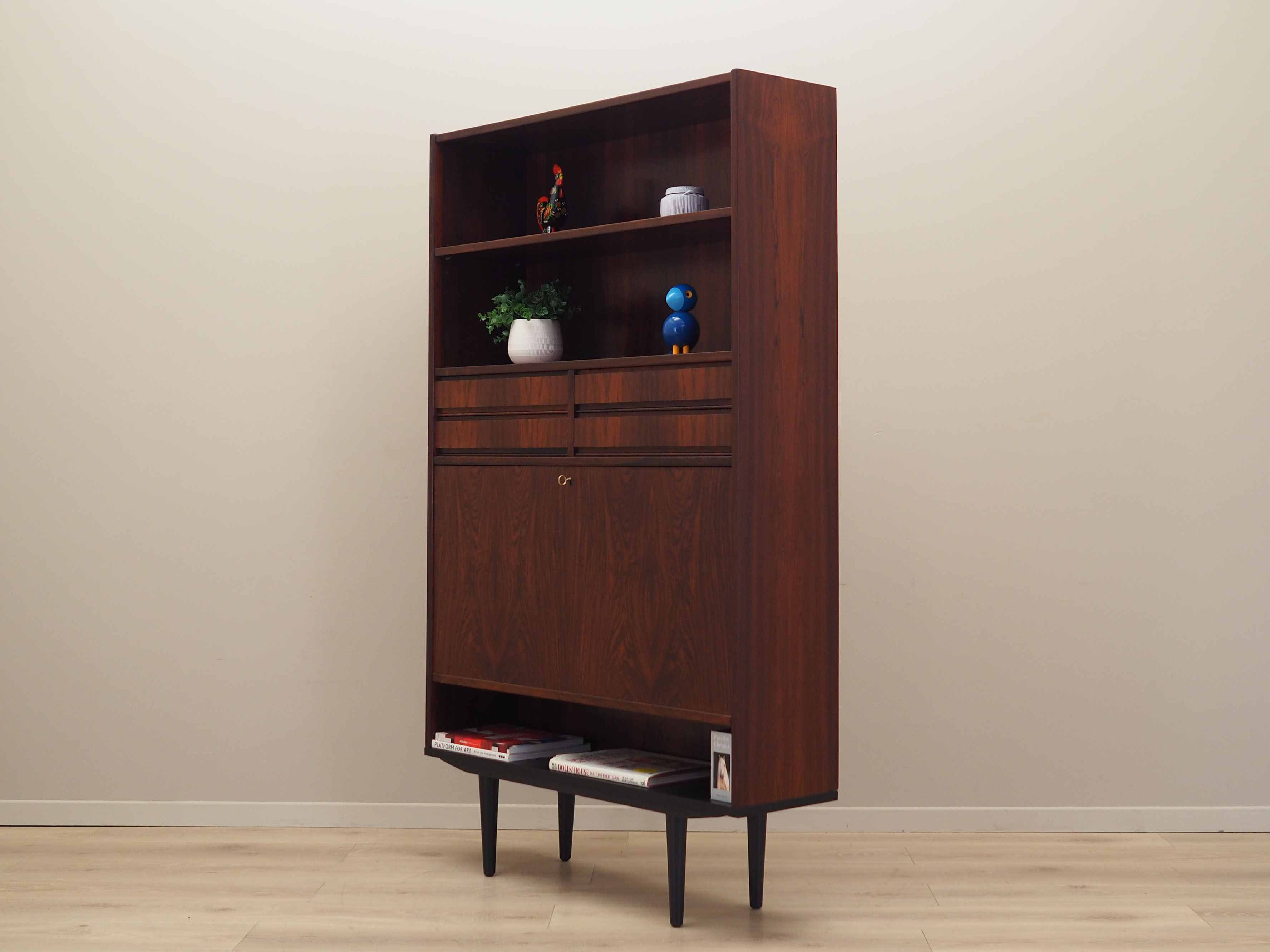 Bibliothèque en palissandre, design danois, années 1970, production: Danemark