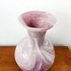 Vintage pink Murano glass vase style