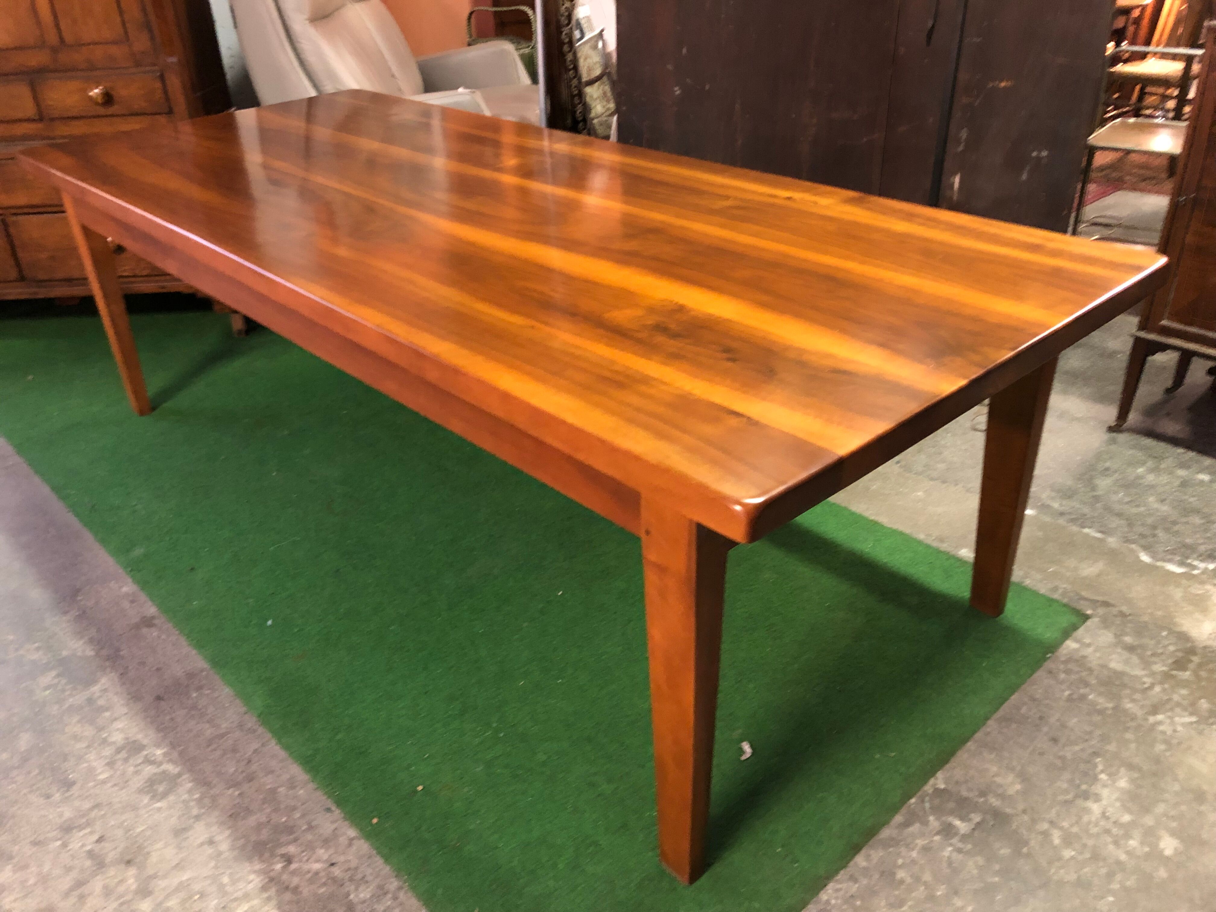 Solid walnut table