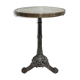 Bistro table with cast iron leg
