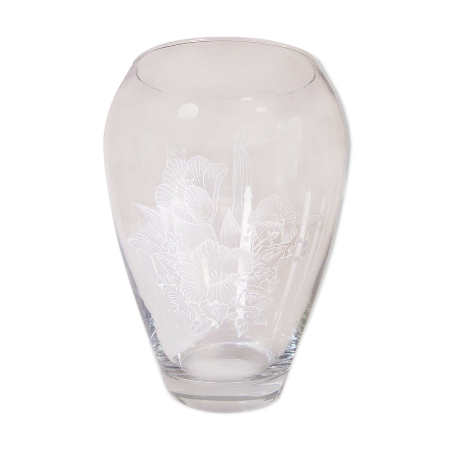 Vase with painted flowers