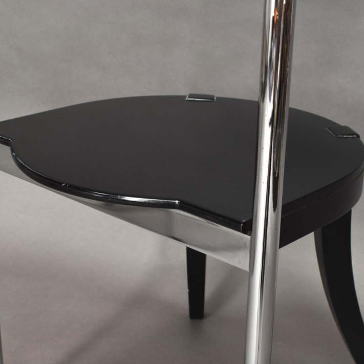 Set of 2 chrome lounge chairs by David Palterer for Zanotta italy 1980