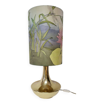 Large 70s golden lamp