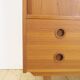 High teak cabinet with sliding doors, 1960s