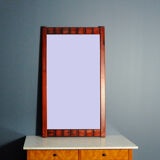 Mahogany mirror - scandinavia, 1960s