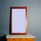 Mahogany mirror - scandinavia, 1960s