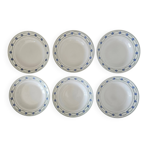 6 assiettes creuses anciennes