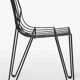Stackable metal chair for outdoor and indoor use