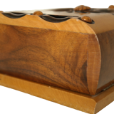 Antique carved walnut cigarette display box