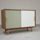 U-452 Green and White Sideboard by Jiri Jiroutek for Interier Praha 1960