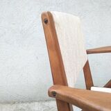Pair of Scandinavian style bridge armchairs