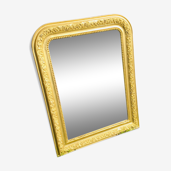 Miroir ancien doré style Louis Philippe - 73x57cm