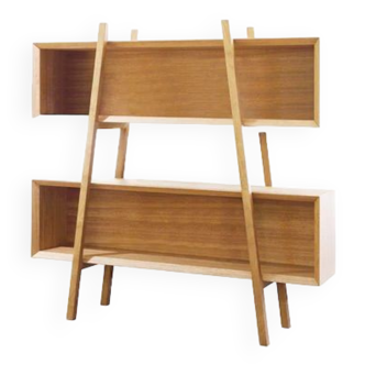 Scandinavian shelves oak