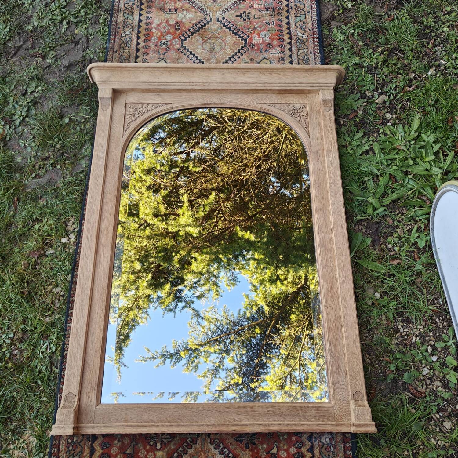 Large antique mirror