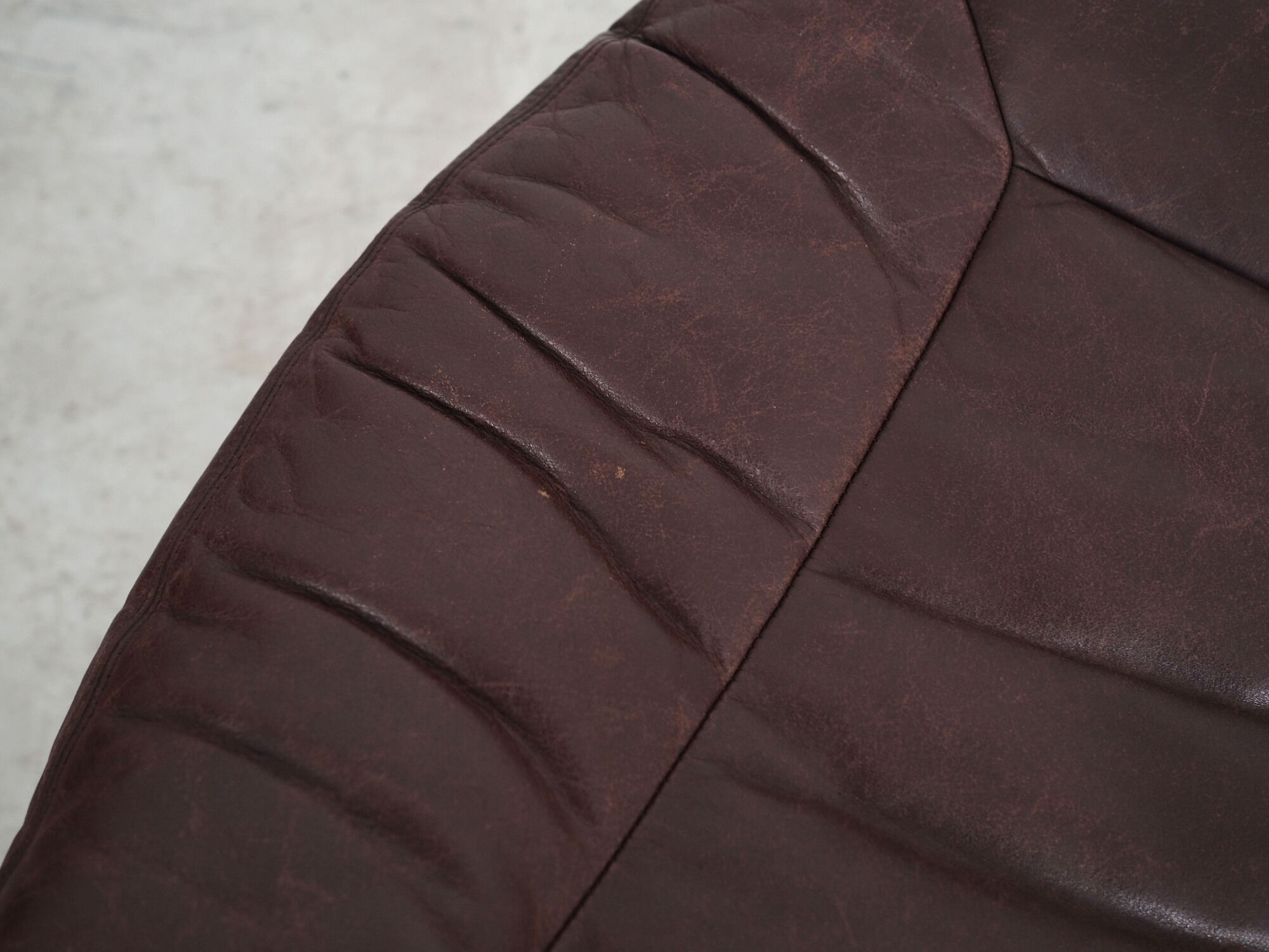 Leather footstool H.W. Klein 1960