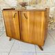 Vintage storage furniture in flame-figured oak, by Gillard Bourdin, circa 196.