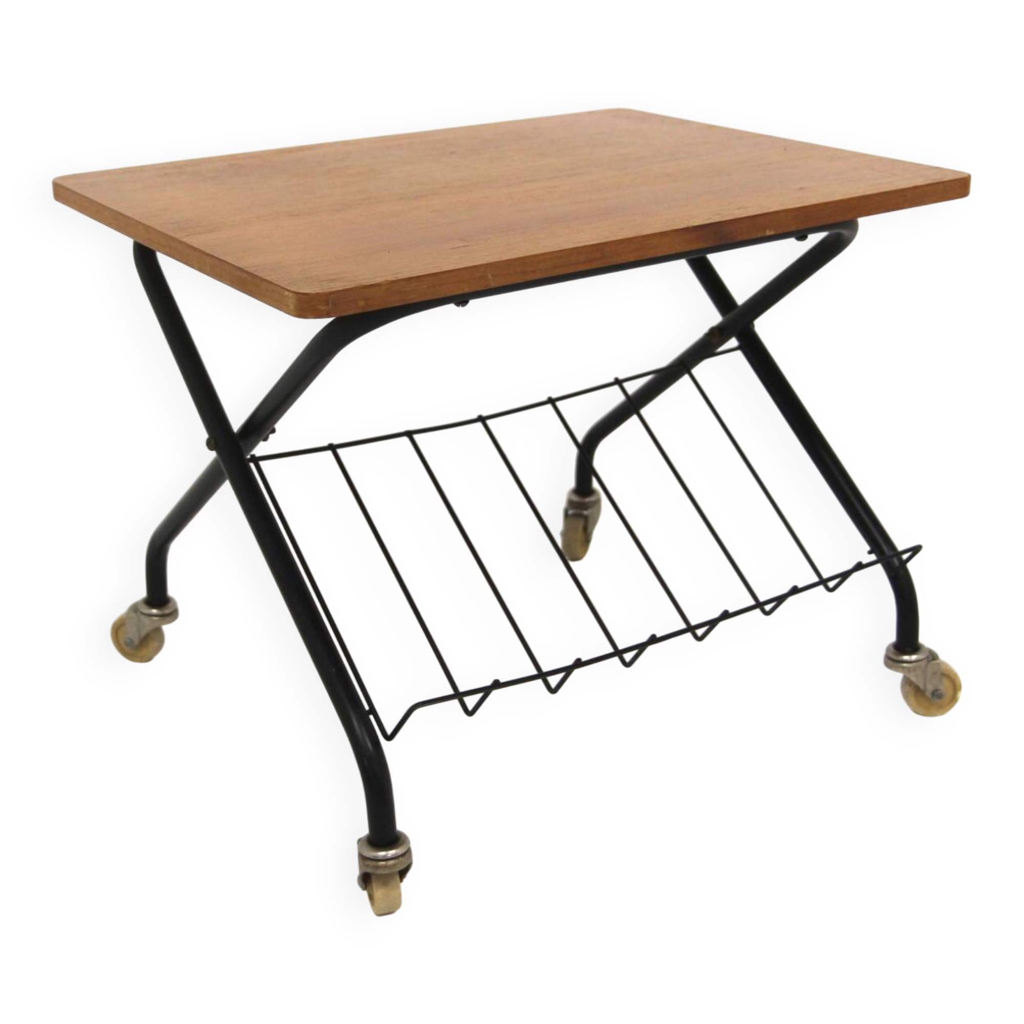 "Stringbord" side table in teak, Sweden, 1950