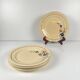 Set of 5 flat plates Sarreguemines floral pattern, 1920-40