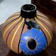 Mael: round ceramic vase from the Art Nouveau period with painted decoration.