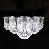 6 crystal whiskey/water glasses, Longchamp model