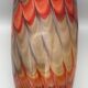 Vase in art verrerie blown glass polychrome mouth 24.5 cm
