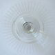 Suite of six art-deco glasses with red wine in modernist shape in cut crystal
