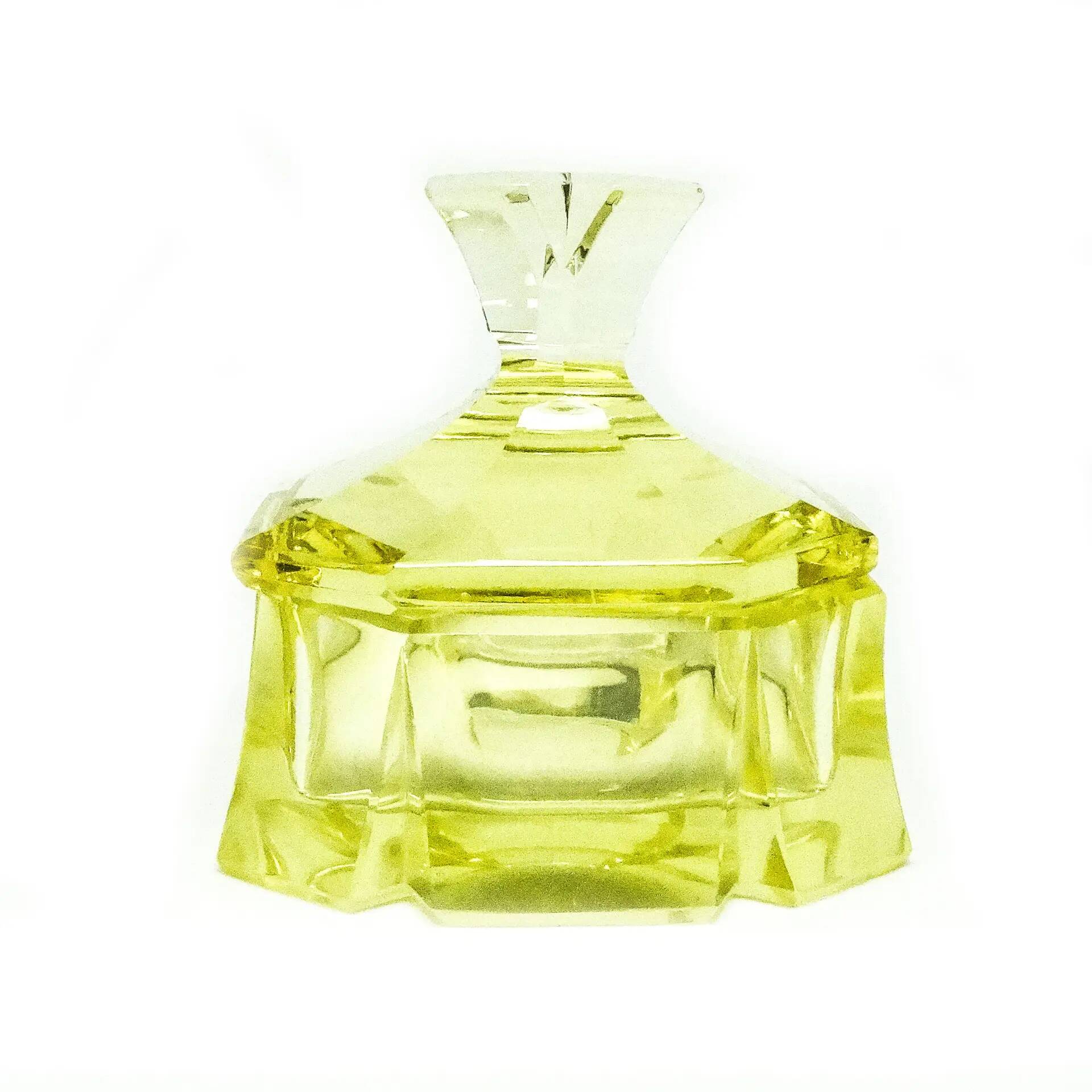 Art Deco bonbonniere, crystal, Moser, Czechoslovakia, 1930s